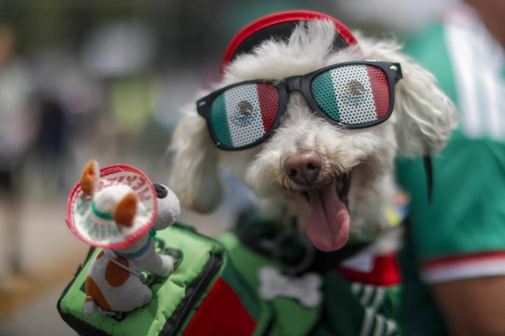 Fotografía que muestra una mascota previo a la inauguración del Mundial de la FIFA 2026 este jueves, en el estadio Ciudad de México (México). EFE/Isaac Esquivel