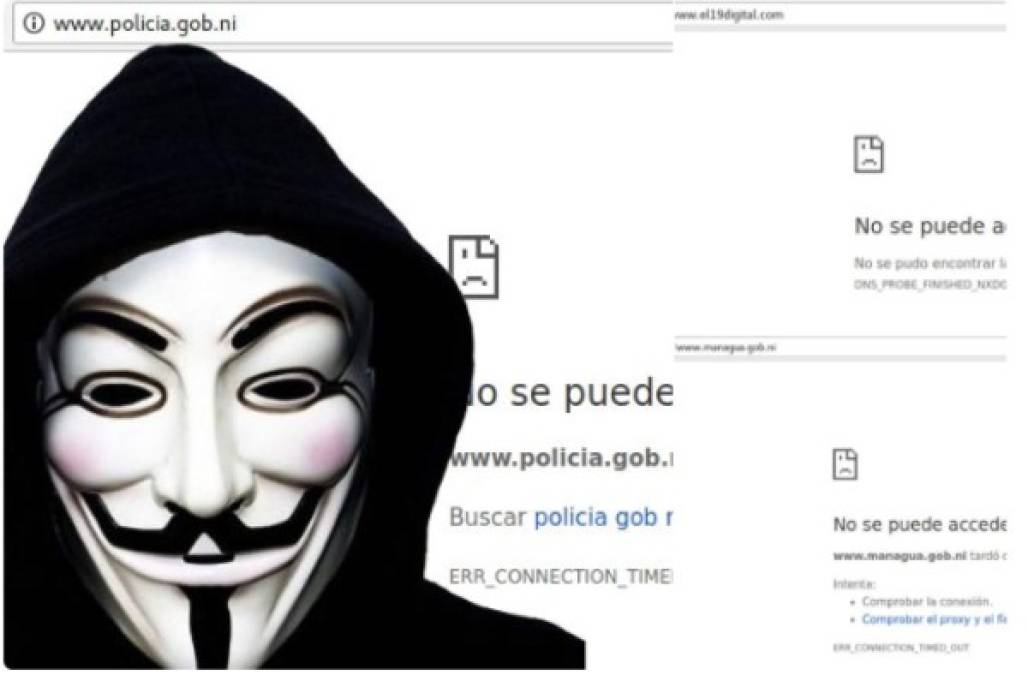Anonymous ataca el principal portal informativo del Gobierno de Nicaragua