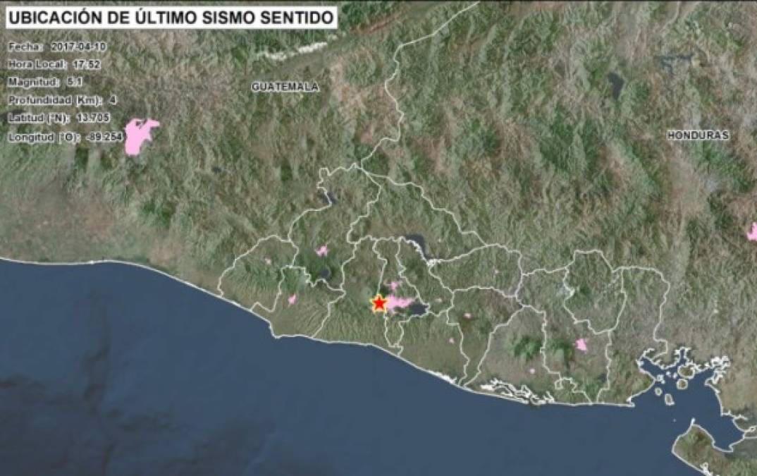 El Salvador: Racha de sismos genera alerta en San Salvador