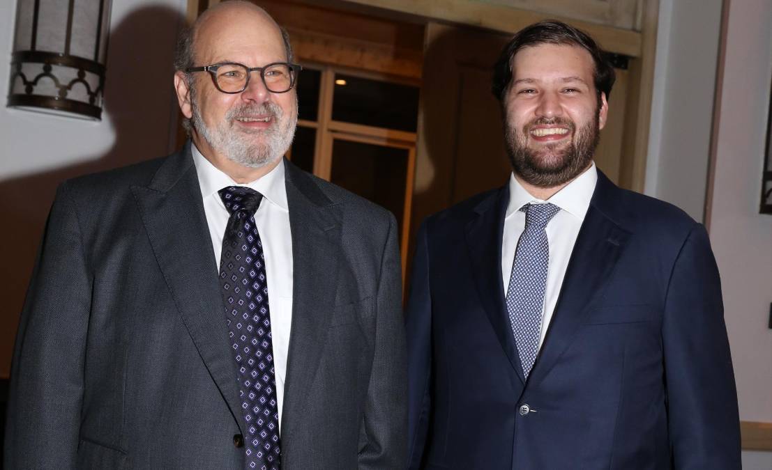 <i>Jorge y Sebastián Canahuati al llegar a la Gala de Manpower y Brain Co. (Foto: LA PRENSA / Honduras)</i>