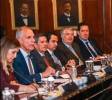 <i>El presidente de Honduras, Nasry Asfura, recibió a los representantes del organismo y expresó la disposición del Gobierno de participar en el proceso de evaluación. Foto de cortesía</i>
