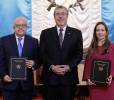 <i>Los gobiernos de Guatemala y del Reino Unido de Gran Bretaña e Irlanda del Norte firmaron un memorando de entendimiento para iniciar una cooperación técnica destinada al desarrollo del MetroRiel. Foto de cortesía</i>