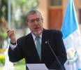 El presidente de Guatemala, Bernardo Arévalo de León, en una rueda de prensa este lunes en Ciudad de Guatemala (Guatemala). EFE/ Mariano Macz