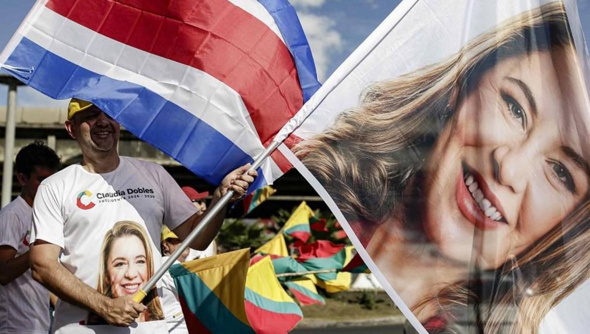 <i>La candidata de centroizquierda Claudia Dobles, obtuvo un 5% de la preferencia del electorado. (Foto: TVE)</i>