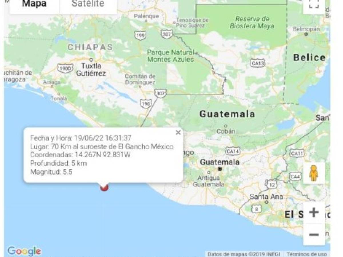 Dos sismos de 5.1 y 5.5 grados son sensibles en Guatemala