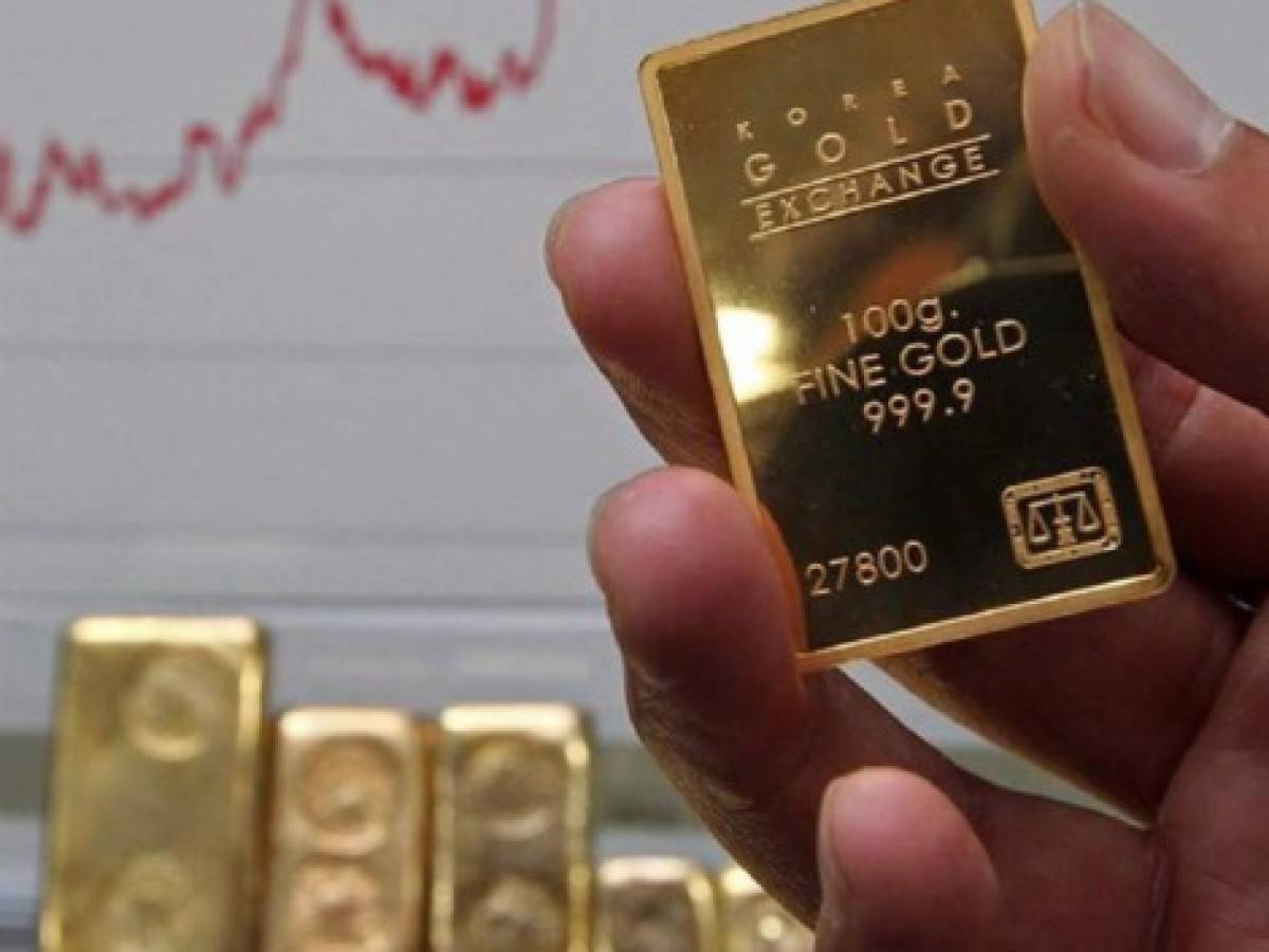 Oro vuelve a estar por encima de US$1.200 por onza