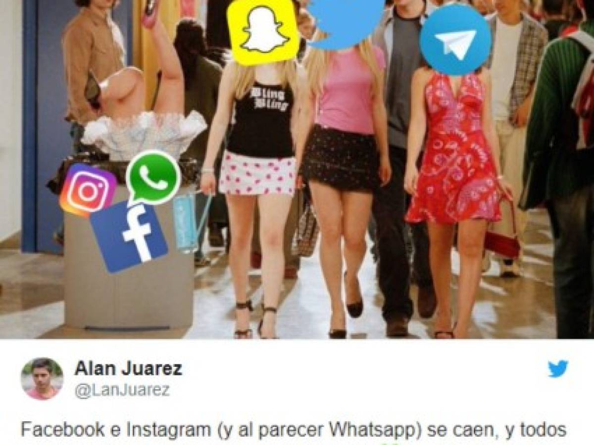 Usuarios se desahogan en memes por caída de WhatsApp, Instagram y Facebook