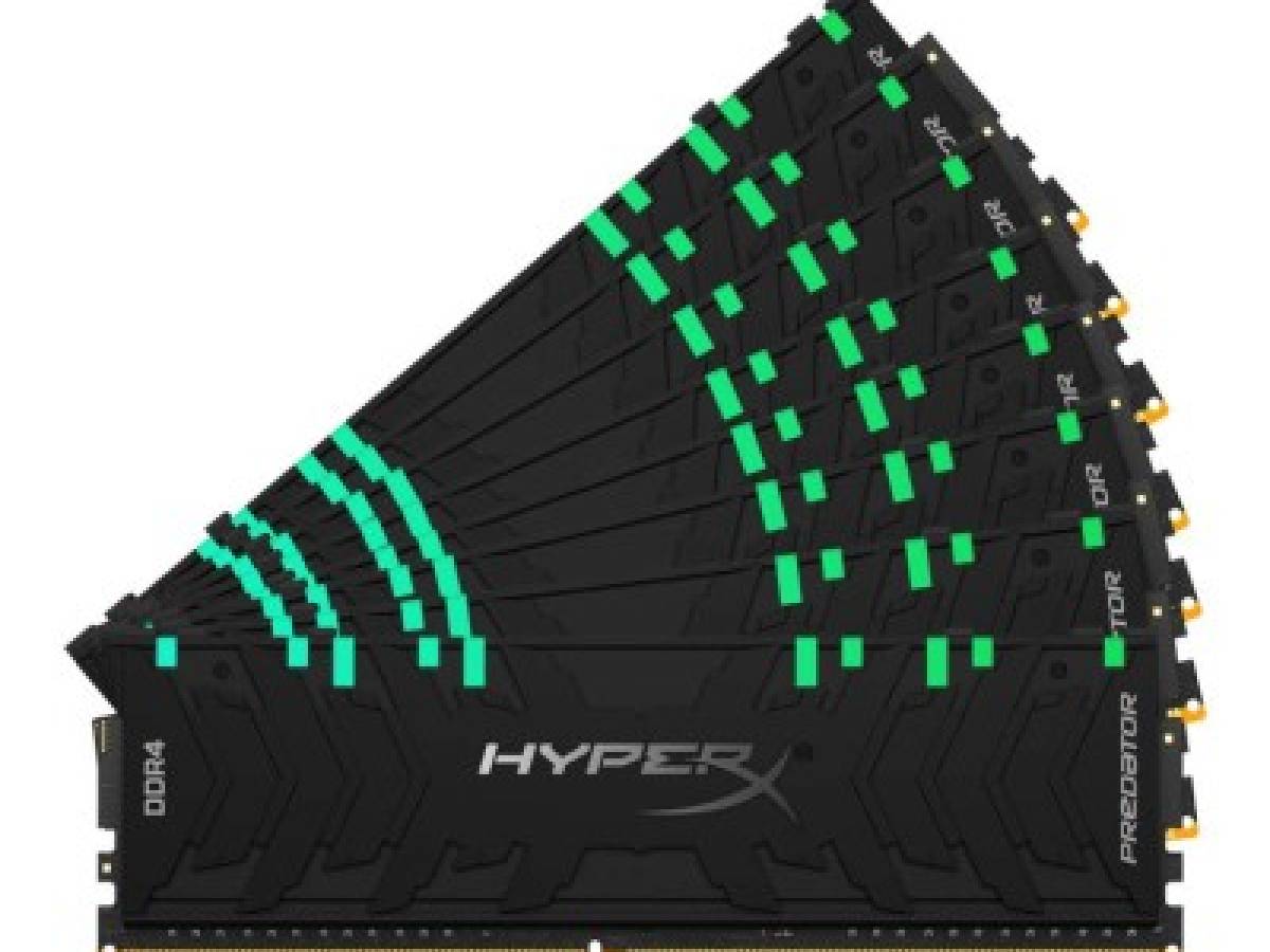 HyperX lanza nuevos módulos de memoria Predator DDR4 RGB y FURY DDR4 RGB de hasta 256 GB