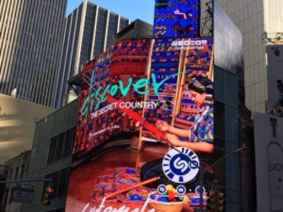 Guatemala viaja a Times Square para conquistar el turismo desde EE.UU.