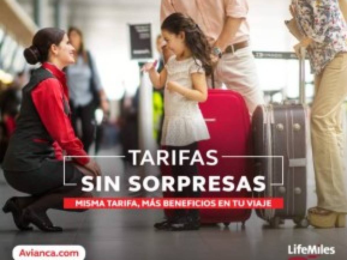 Avianca: Tarifas sin sorpresas