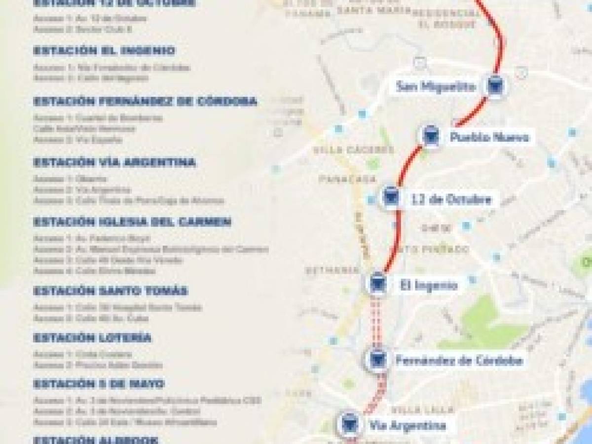 Panamá inauguró la Línea 2 del Metro a un costo de US$2.130 millones