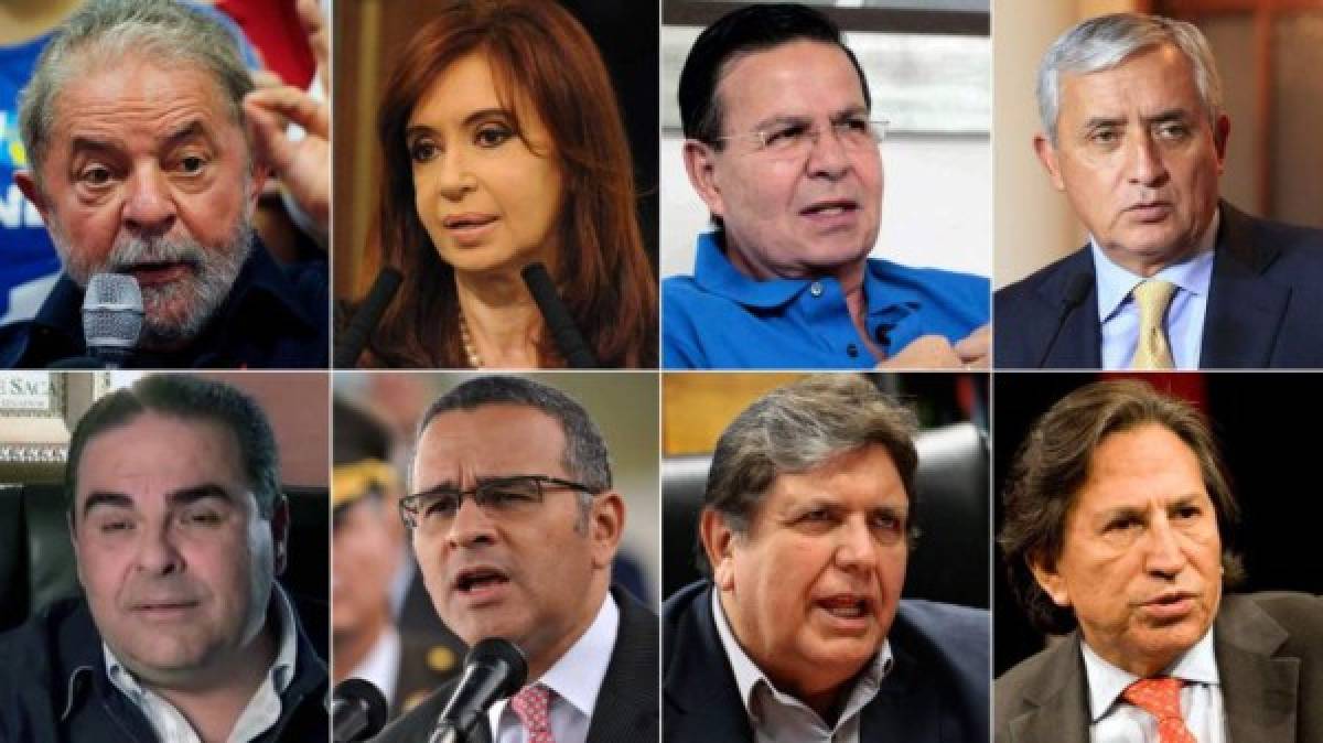 Ocho expresidentes de América Latina, investigados por corrupción