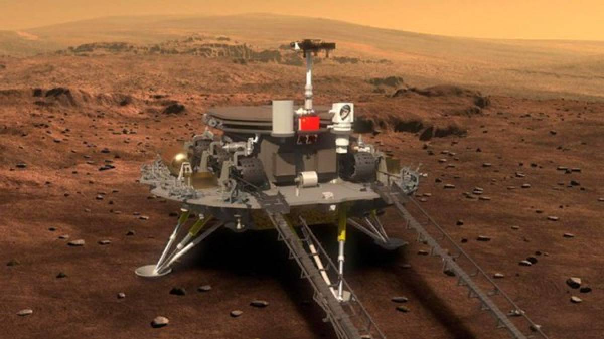 China logra posar su primera sonda en Marte