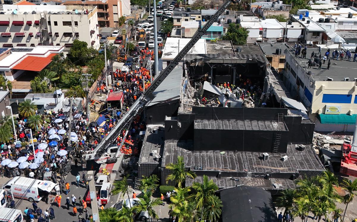 Se elevan a 136 los muertos tras derrumbe de techo de discoteca en República Dominicana