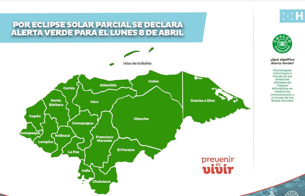 Honduras decreta alerta verde por eclipse solar