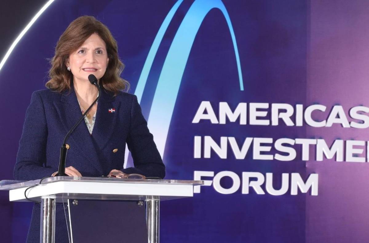 Vicepresidenta de la República Dominicana, Raquel Peña, durante la segunda jornada del Americas Investment Forum (Foto: Cortesia).