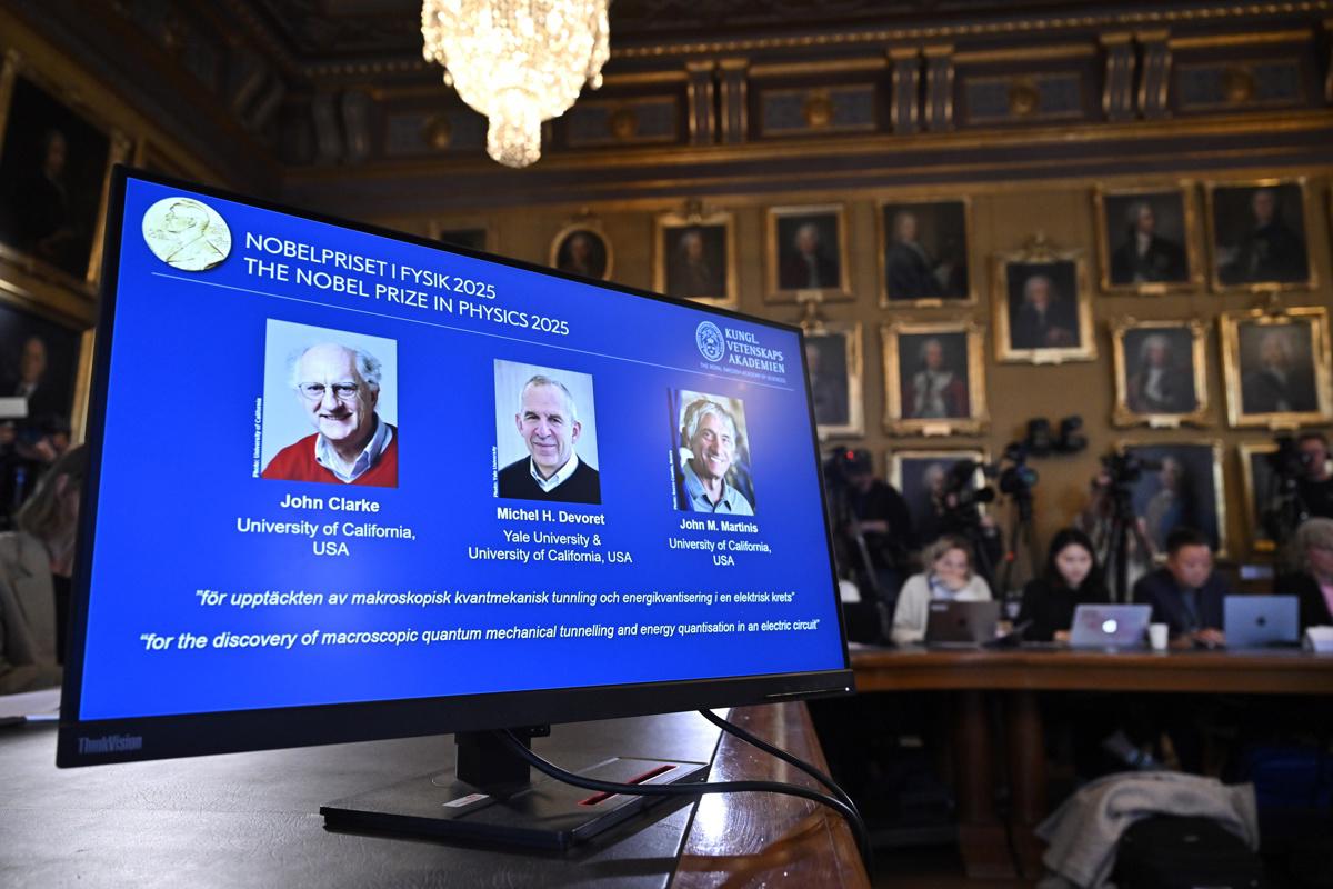Nobel de Física reconoce hallazgos sobre fenómenos cuánticos