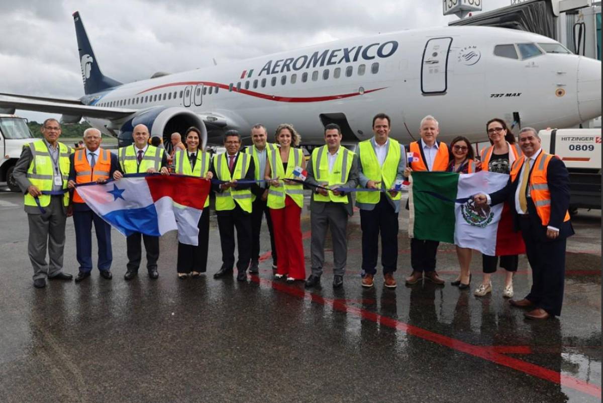 Vuelo directo entre Panamá y México: Aeroméxico aterriza en Tocumen