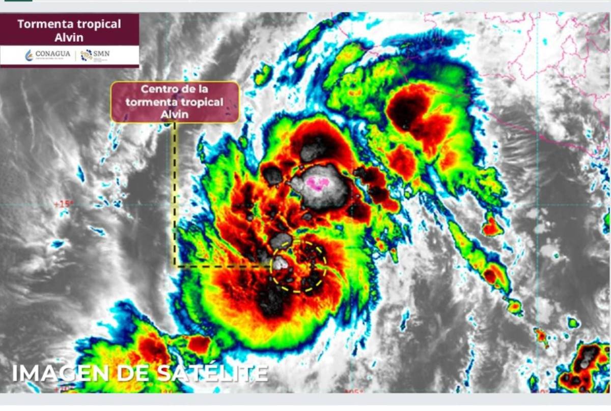 Tormenta tropical Alvin se forma cerca de la costa del Pacífico mexicano