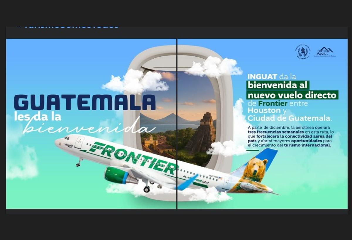 Nueva ruta directa entre Guatemala y Houston desde diciembre 2025