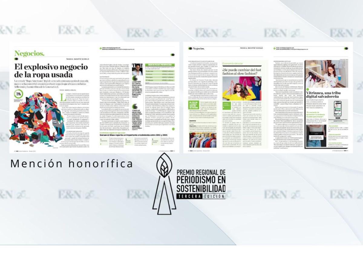 Revista E&amp;N es reconocida en Premio Regional de Periodismo en Sostenibilidad