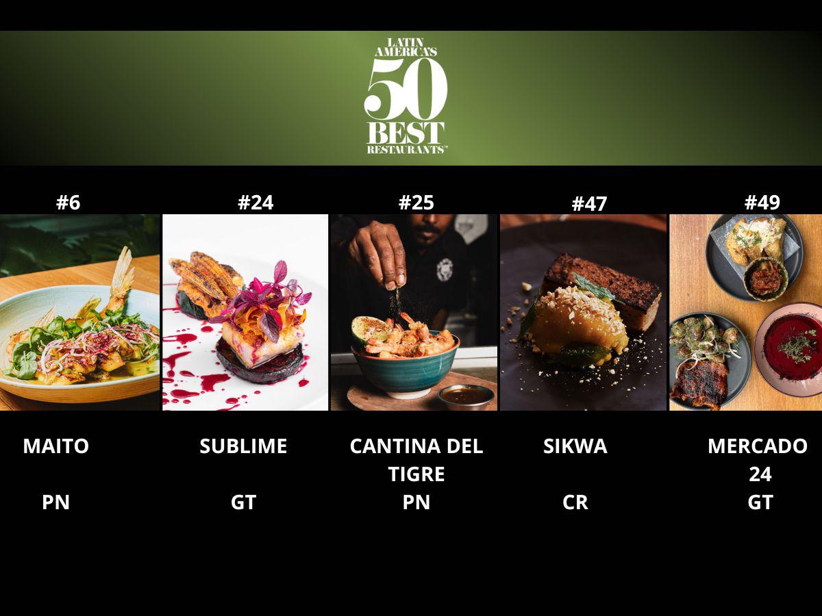 Centroamérica dice presente en la lista 50 Best Restaurants in Latin America 2023