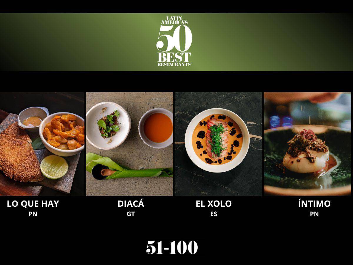 Los centroamericanos que destacan en los Latin America’s 50 Best Restaurants 2023: 100-51