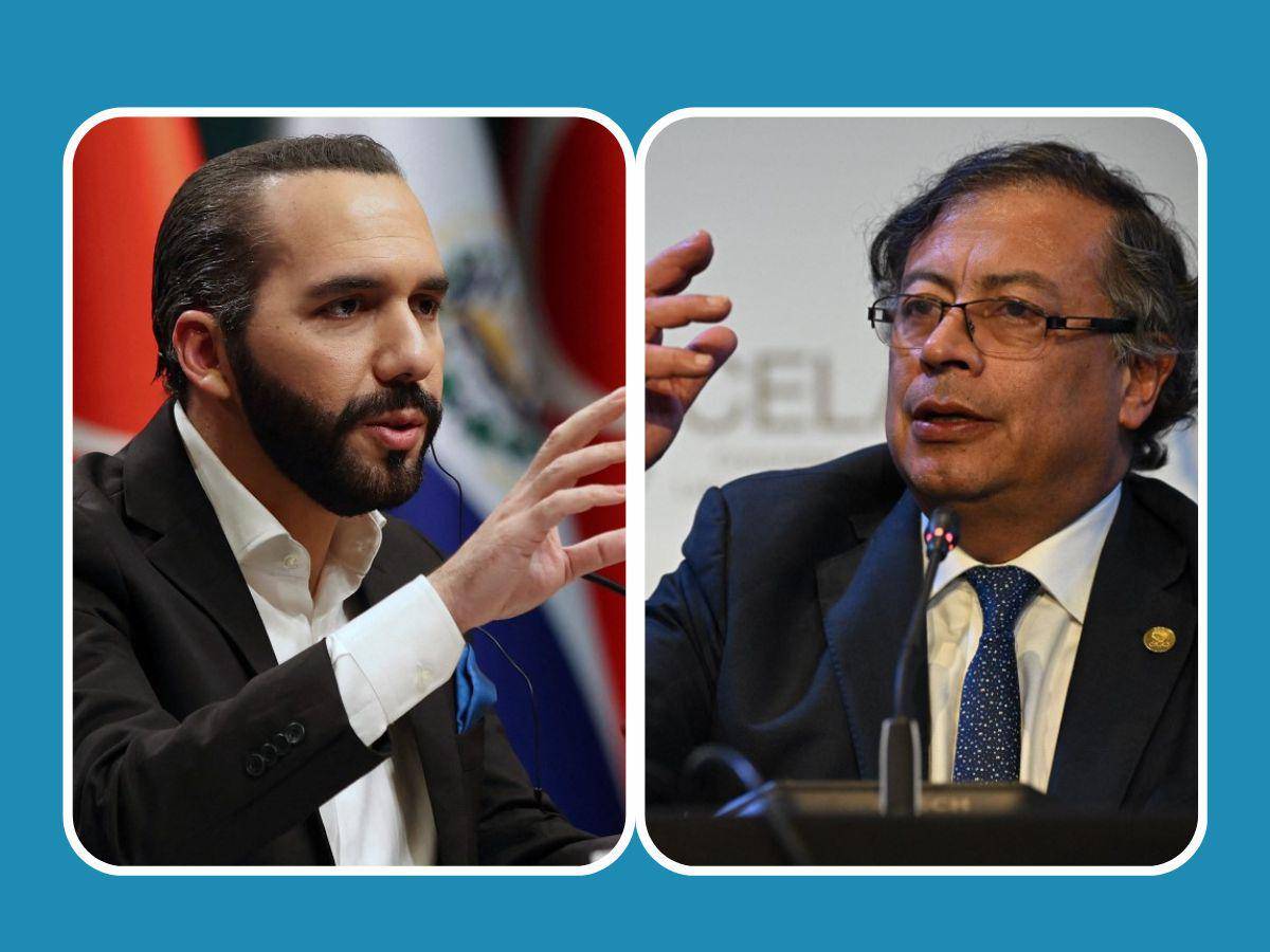 Gustavo Petro choca con Nayib Bukele por política antipandillas