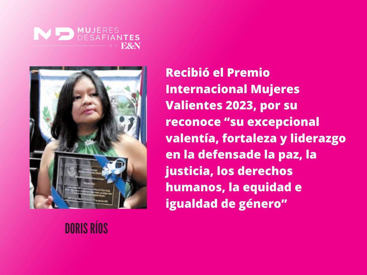 Doris Ríos: premiada en EEUU por su lucha en favor de los pueblos indígenas