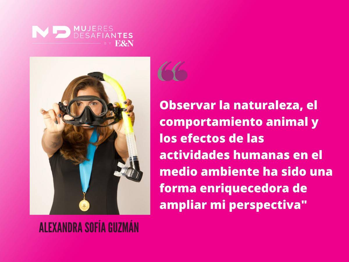 Alexandra Sofía Guzmán: bióloga marina que busca motivar a nuevas generaciones