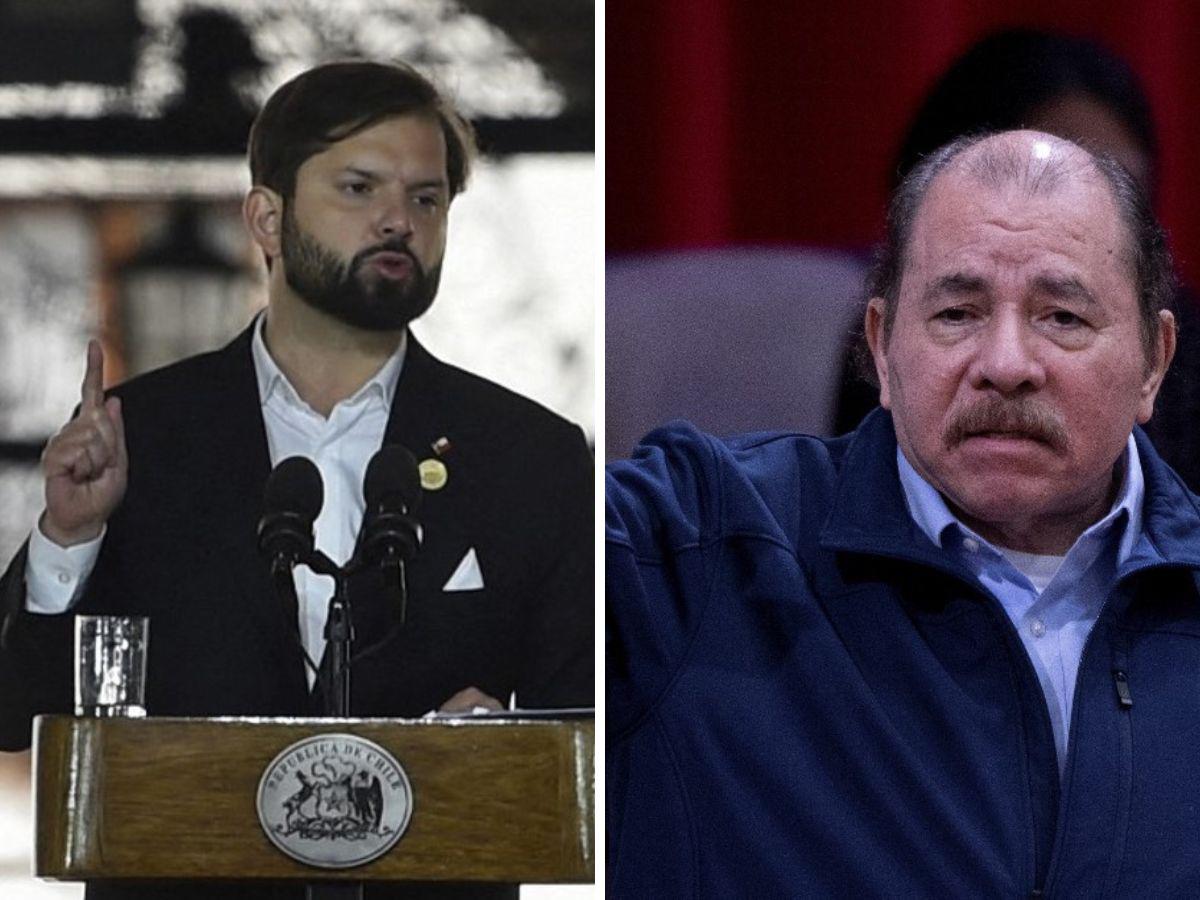 Presidente Gabriel Boric trata de 'dictador' a Ortega y rechaza su insulto a la policía chilena