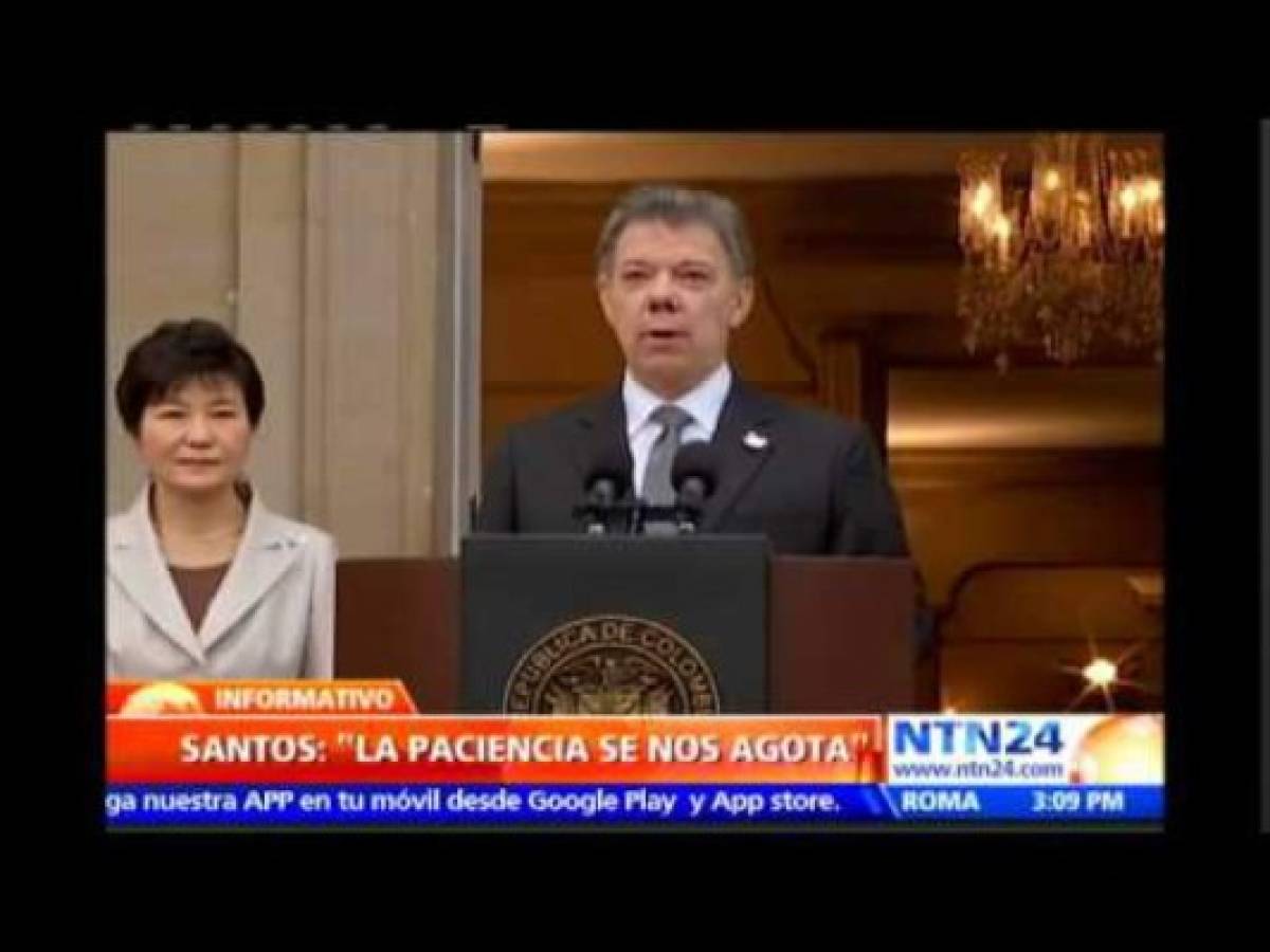 Juan Manuel Santos: 'No más FARC'
