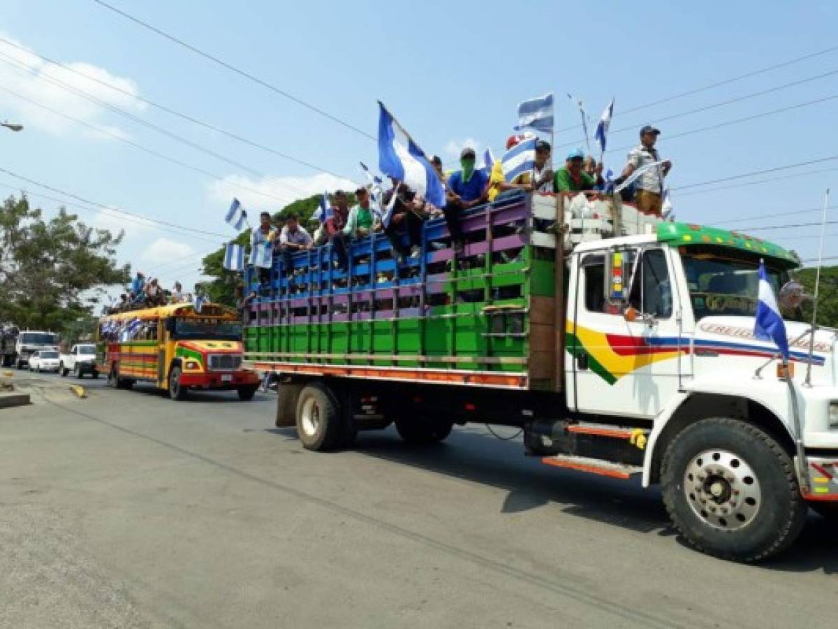 Miles de nicaragüenses marchan por la democratización en Nicaragua