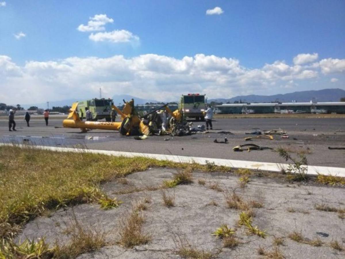 Cierre temporal de La Aurora por accidente aéreo