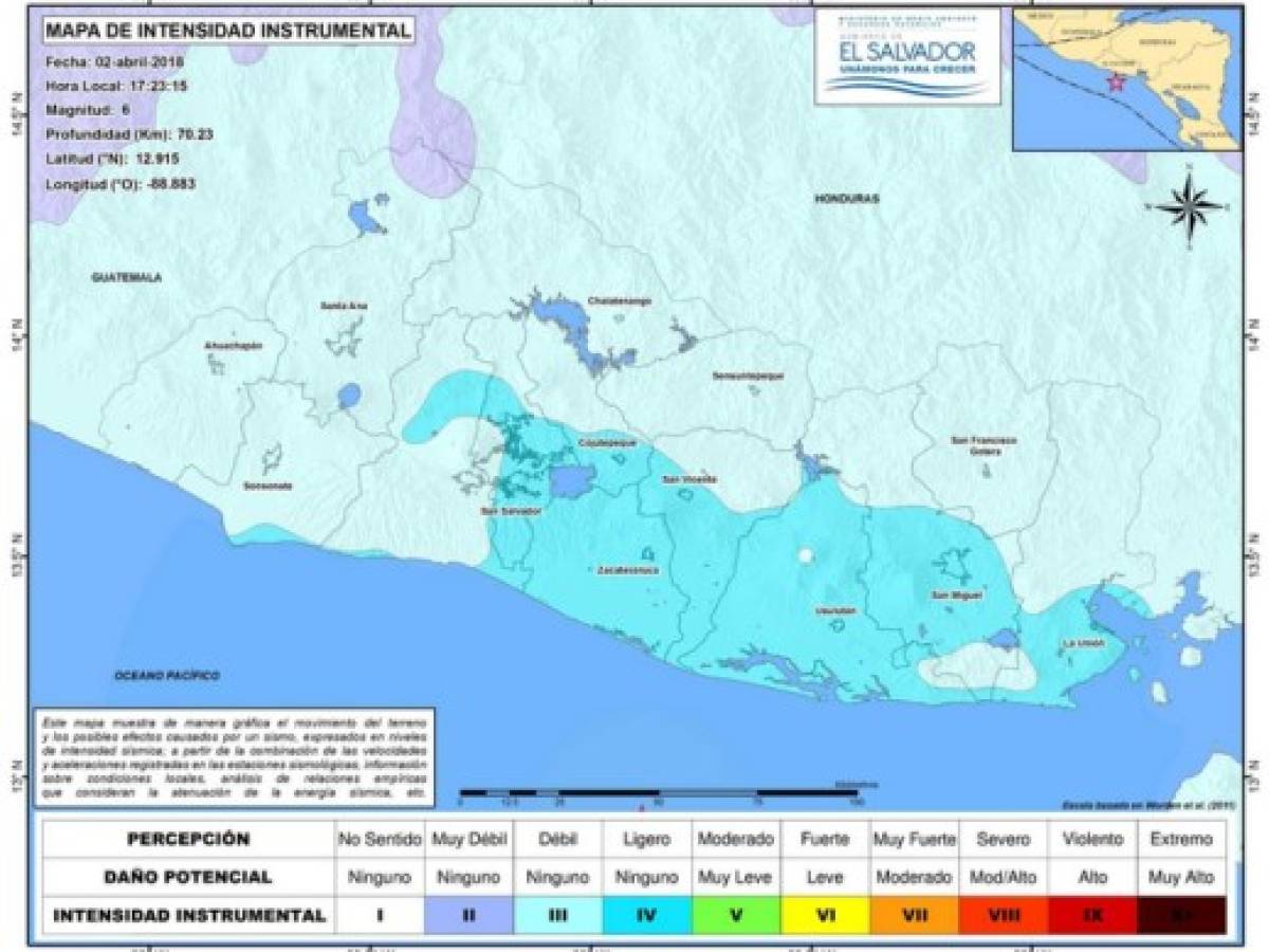 El Salvador: Sismo de 6 grados y réplicas generan alarma
