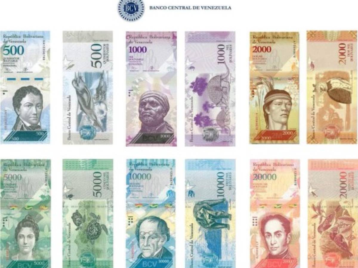 Venezuela presenta nuevos billetes para hacer frente a la inflación