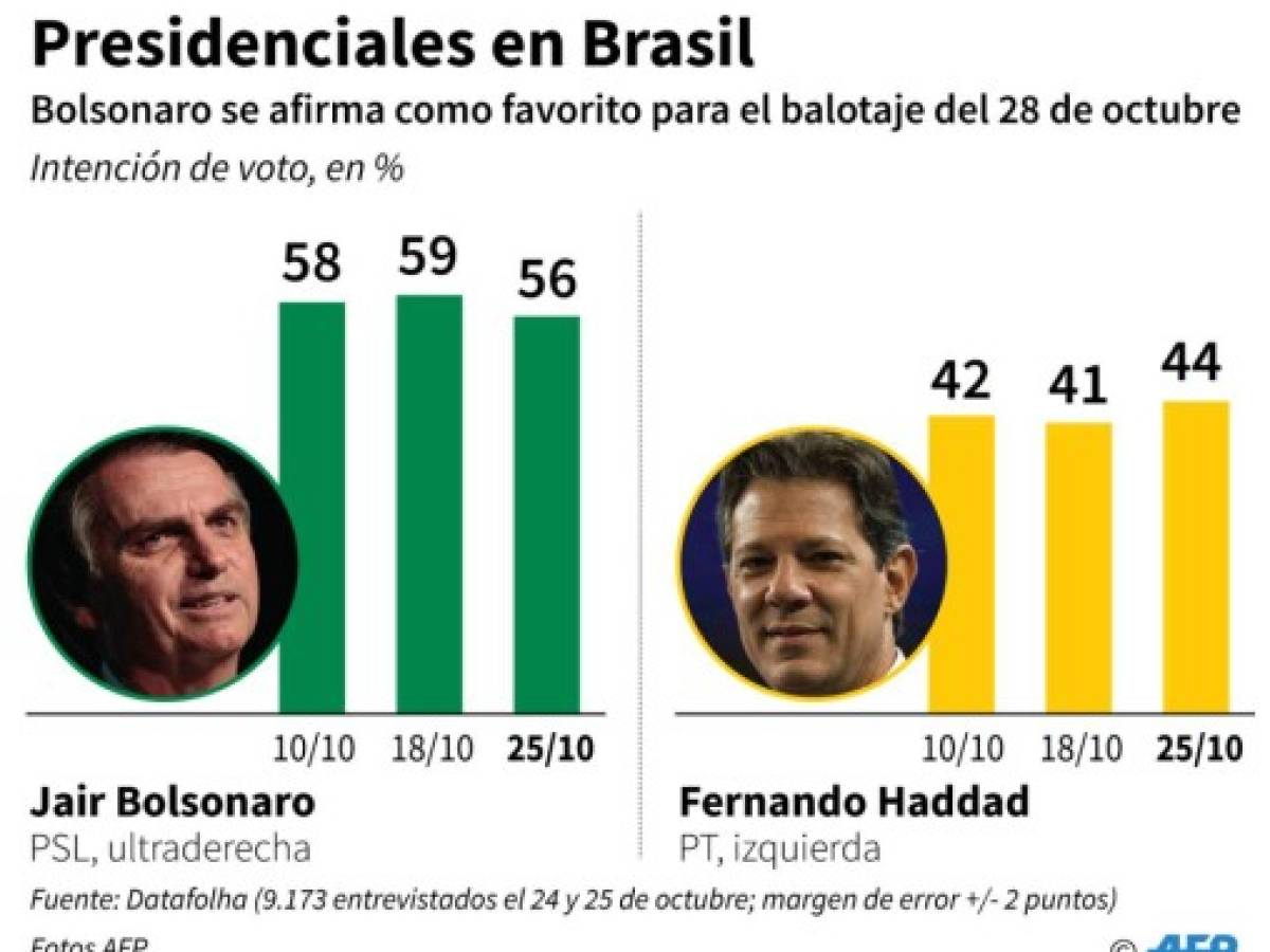 Bolsonaro y Haddad: programas para llevar a Brasil por caminos diferentes