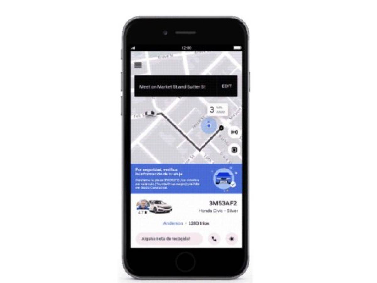 Uber enviará notificaciones a usuarios para recordarles que verifiquen los datos de sus viajes