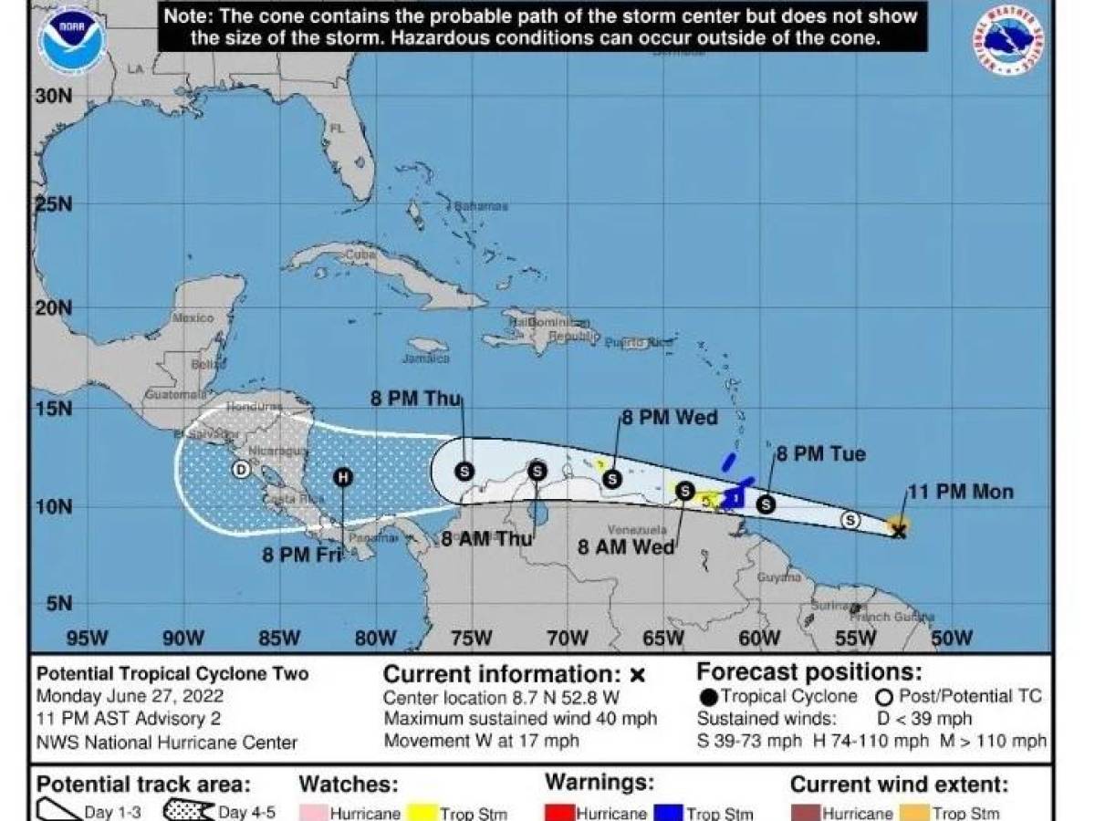 Aumenta posibilidad que tormenta tropical se convierta en huracán en el Caribe
