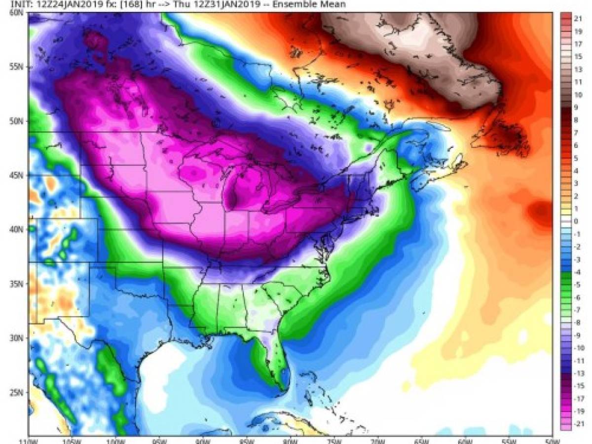 Tráfico aéreo de EEUU en alerta por 'vortex polar'