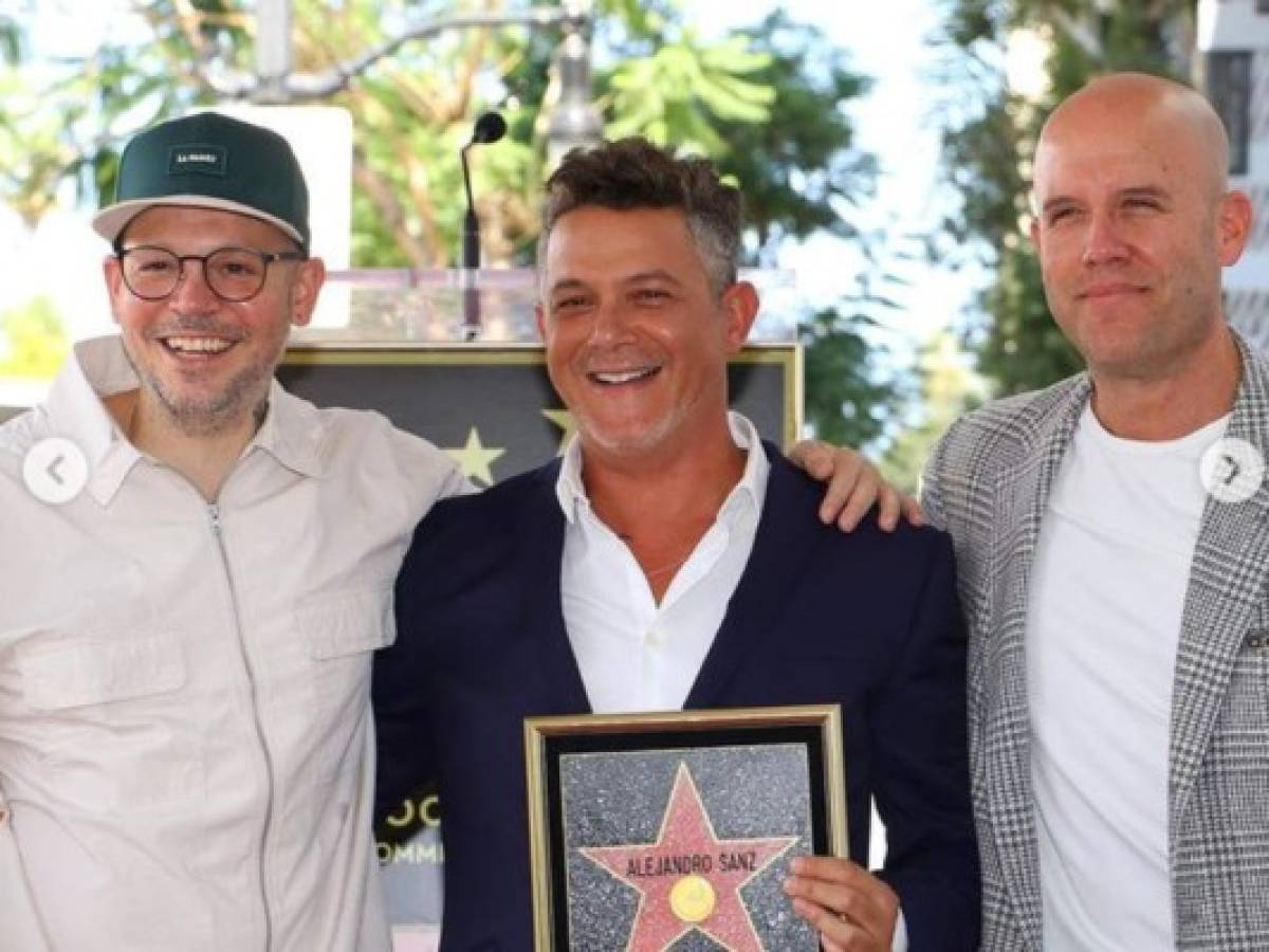 Cantante Alejandro Sanz ya tiene su estrella en Hollywood