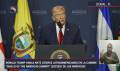 <i>Presidente de EEUU, Donald Trump, ante líderes de Latinoamérica en Cumbre Escudo de las Américas. FOTO CAPTURA PANTALLA YOUTUBE PRESIDENCIA DE COSTA RICA.</i>
