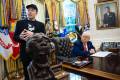 <i>Fotografía del magnate Elon Musk y el presidente de Estados Unidos, Donald Trump. EFE/Francis Chung</i>