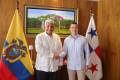 <i>Mulino y Noboa se reunieron para abordar una agenda bilateral enfocada en comercio, inversión, cooperación en seguridad, intercambio de información tributaria y lucha contra el crimen organizado transnacional, según informó la Presidencia ecuatoriana. Foto de cortesía</i>