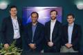 <i>Cesar Ferreira, ejecutivo de cuentas clave en Ericsson LATAM N&amp;C; Aamir Hussain, director de Tecnología / Producto / TI en Liberty; Sean Cryan, jefe de la unidad de clientes (CU) para LATAM N&amp;C en Ericsson; y Jorge Paniza, vicepresidente de Móvil en Liberty. Foto de cortesía</i>