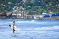 <i>Uno de los principales atractivos turísticos de El Salvador son sus playas, propicias para la práctica del surf y cercanas a la capital salvadoreña. Foto de cortesía</i>