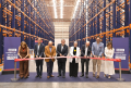 <i>El presidente de Guatemala, Bernardo Arévalo, participó en la inauguración y recorrió las instalaciones, donde conoció los sistemas de almacenamiento. Foto de cortesía</i>