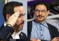 <b>Abelardo de la Espriella (Izquierda de la foto) e Iván Cepeda (derecha de la foto) definirá este domingo el rumbo que adoptará Colombia para el ciclo 2026-2030. (Fotos: EFE)</b>