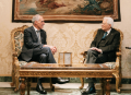 <i>En el marco de su visita oficial a Italia, el presidente Nasry Asfura, se reunió con su homólogo italiano, Sergio Mattarella, para abordar temas de interés común relacionados con el intercambio comercial, las relaciones diplomáticas y las oportunidades de inversión entre ambos países. Foto de cortesía</i>