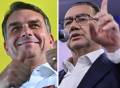 <i>El psiquiatra y escritor Augusto Cury (foto derecha), del partido Avante, que consiguió el 2,89% de los votos, equivalentes a 3,45 millones de sufragios ofreció su apoyo a Bolsonaro. (Fotos: EFE)</i>
